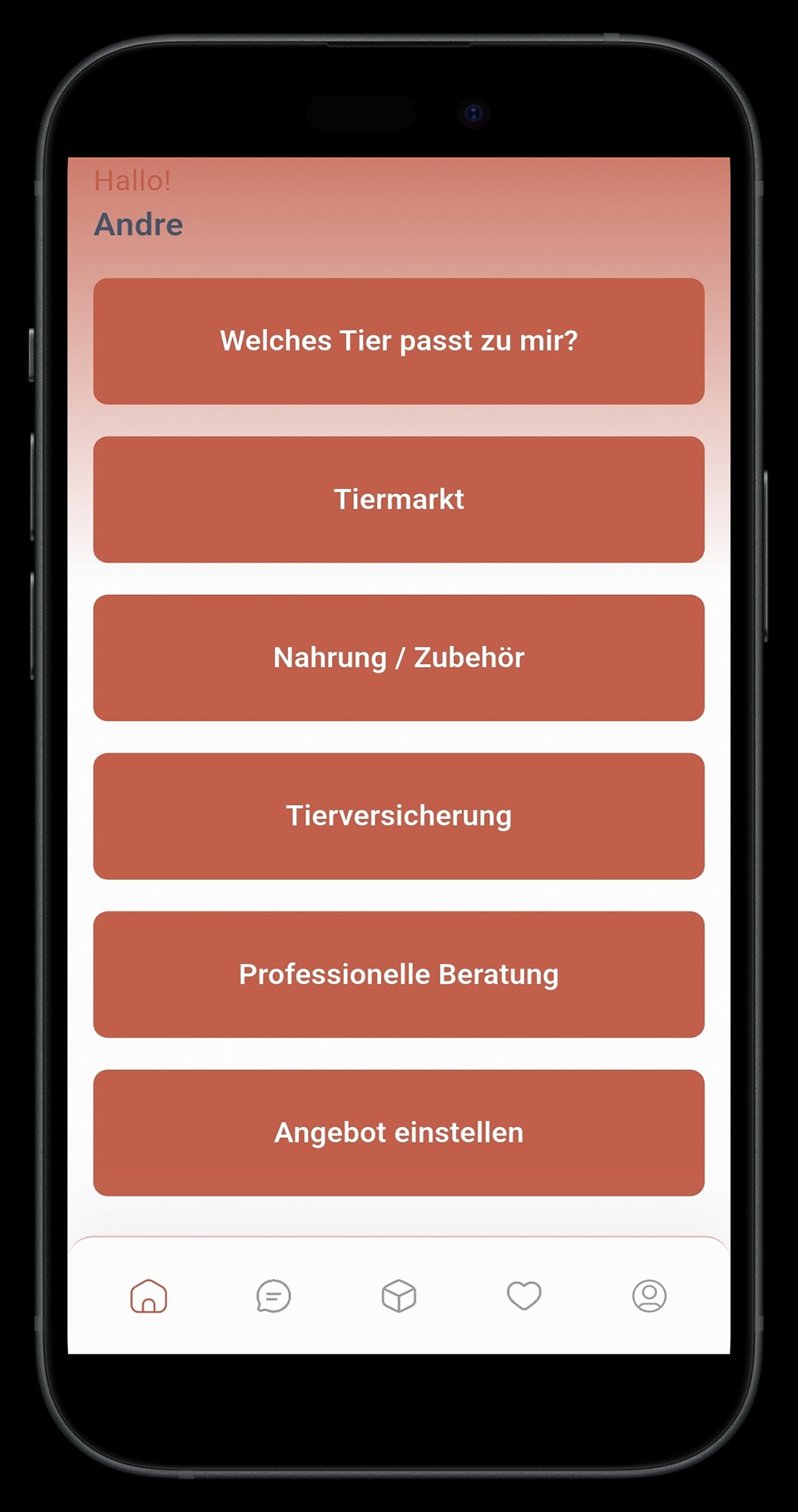App Startseite